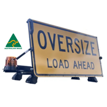OVERSIZE LOAD AHEAD - PILOT VEHICLE SIGN - MANUAL