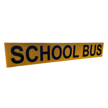 HIGH-VISIBILTY ADHESIVE SCHOOL BUS SIGN