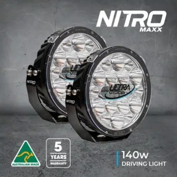 ULTRA VISION NITRO 140 MAXX 9″ LED DRIVING LIGHT (PAIR)