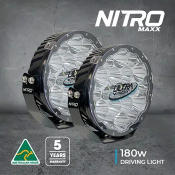 ULTRA VISION NITRO 180 MAXX 9″ LED DRIVING LIGHT (PAIR)