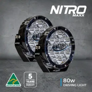 Ultra Vision NITRO 80 Maxx 7″ LED Driving Light (Pair)