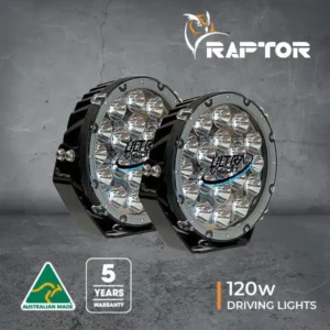 Ultra Vision Raptor 120 LED 9″ Driving Light (Pair)