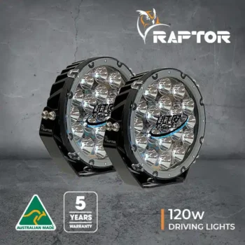 ULTRA VISION RAPTOR 120 LED 9″ DRIVING LIGHT (PAIR)