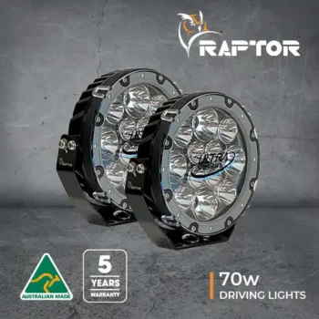 ULTRA VISION RAPTOR 70 LED 7″ DRIVING LIGHT (PAIR)