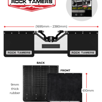 CLEARVIEW ROCK TAMERS HUB MUDFLAP SYSTEM