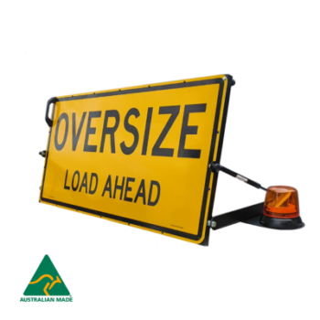 GAS STRUT OVERSIZE SIGN WITH LED ROTATING BEACONS